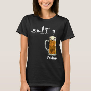 Camiseta Dias Da Semana Segunda - Sexta-Feira Cerveja Cerve