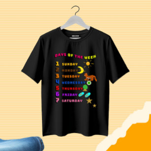 Camiseta Dias de aprendizagem semanal