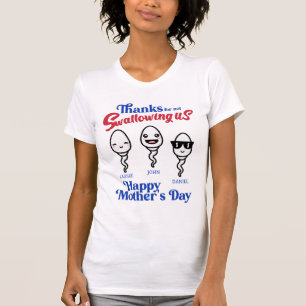 Camiseta Dias de as mães Para Não Engolir A Família Nos