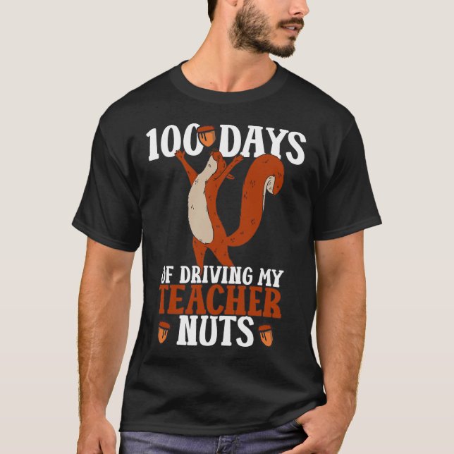 Camiseta Dias De Condução De Loucos De Professores Equipe 1 (Frente)