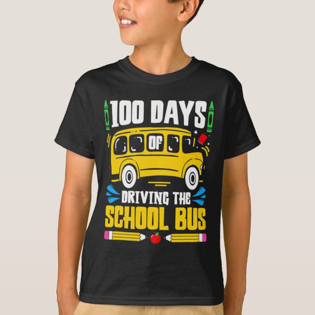 Camiseta Dias De Condução De Ônibus Escolar (Frente)
