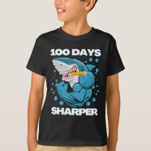 Camiseta Dias De Diversão De Tubarão Mais Complicado 100 Di