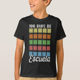 Camiseta Dias De Escuela Classe 100 Dias De Aluno