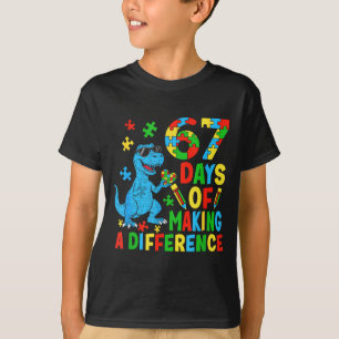 Camiseta Dias De Fazer A Diferença Dinossauro Autismo Profe