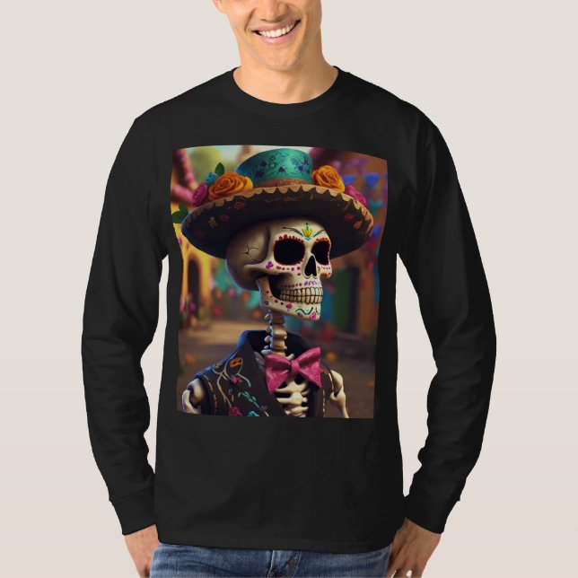 Camiseta Dias de los Muertos Mariachi (Frente)