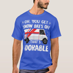 Camiseta Dias de Neve Fora do Posto Postal Trabalhador Não