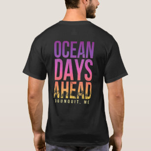 Camiseta Dias de Oceano Adiante Praia de Ogunquit Maine Vag
