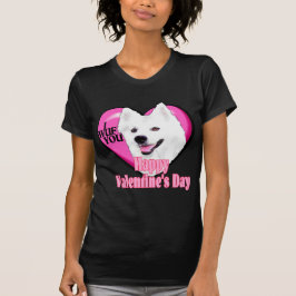 Camiseta Dias de os namorados de cães esquimó americanos