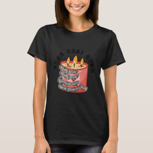Camiseta Dias de os namorados de Gótico de Velas de Mão de