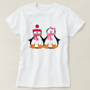 Camiseta Dias de os namorados de pinguins