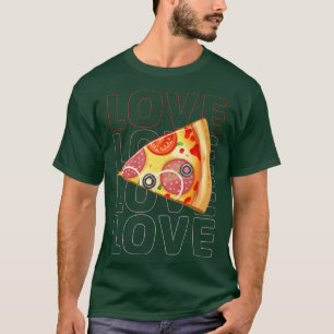Camiseta Dias de os namorados De Pizza Fatia Casais Corresp