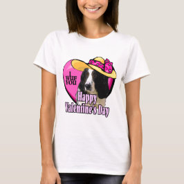 Camiseta Dias de os namorados Ingleses Springer Spaniel