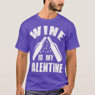 Camiseta Dias de os namorados Para As Mulheres Oferecem Vin