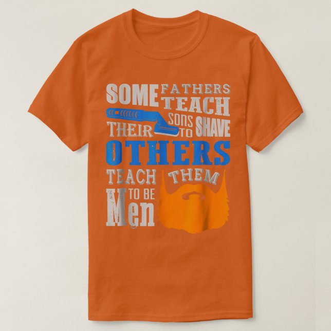 Camiseta Dias de os pais Pais Filhos Engraçados Tenham Barb (Frente do Design)