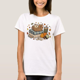 Camiseta Dias de Outono Noites Aconchegantes-Engraçado