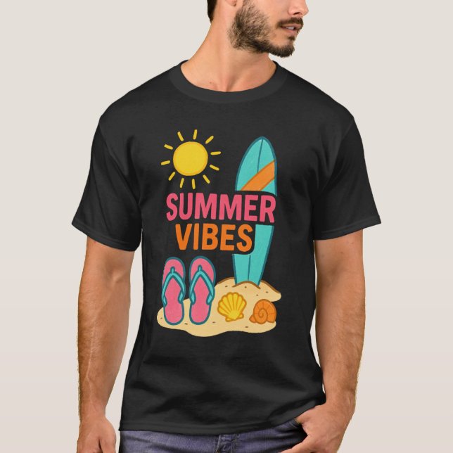 Camiseta Dias de Praia à Frente (Frente)