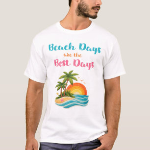Camiseta Dias de Praia São os Melhores Dias Palmeiras ao Pô