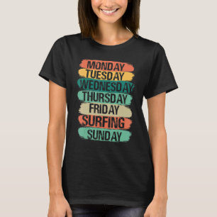 Camiseta Dias de semana funcionam segunda-feira quarta-feir