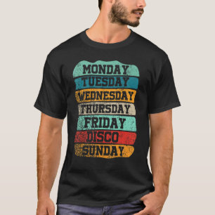 Camiseta Dias de semana funcionam segunda-feira quarta-feir