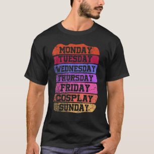 Camiseta Dias de semana Trabalham segunda quarta sexta sába