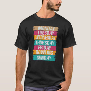 Camiseta Dias de semana Trabalham segunda quarta sexta sába