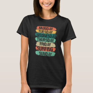 Camiseta Dias de Semana Trabalho Segunda-feira Sexta-feira