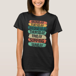 Camiseta Dias de Semana Trabalho Segunda-feira Sexta-feira