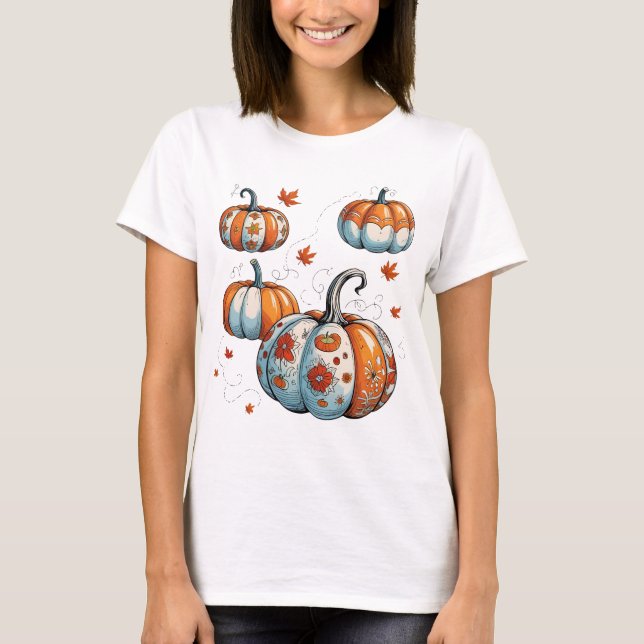 Camiseta Dias do Canteiro de Abóboras 🎃🍂 (Frente)