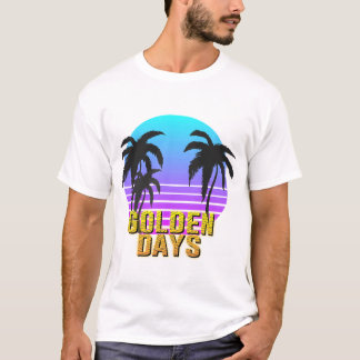Camiseta Dias Dourados Pôr do Sol Retrô