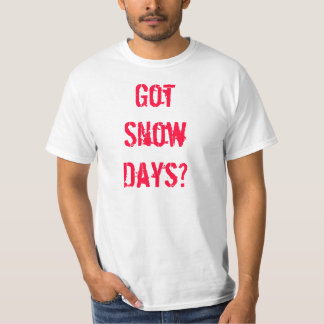 Camiseta Dias obtidos da neve?
