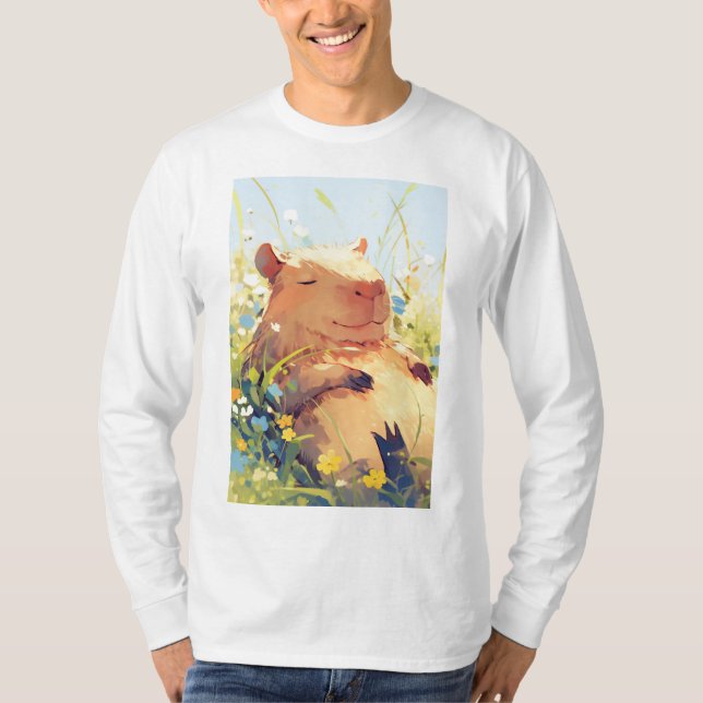 Camiseta Dias Preguiçosos do Capivara (Frente)