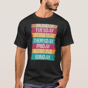 Camiseta Dias Úteis de Semana Trabalho Segunda-feira Quarta
