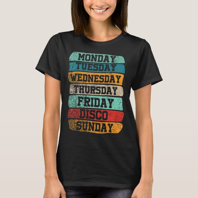 Camiseta Dias Úteis de Semana Trabalho Segunda-feira Sexta- (Frente)
