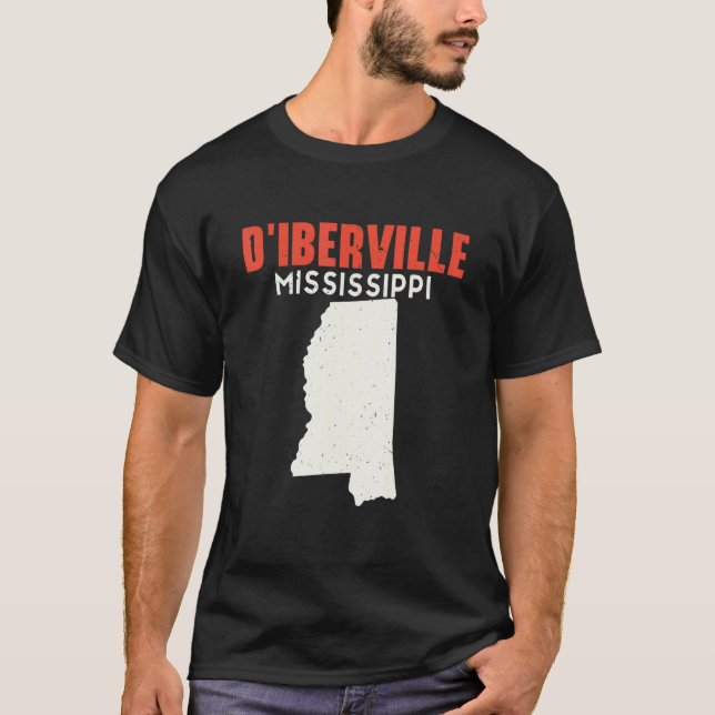 Camiseta D'Iberville Mississippi Estados Unidos State Ameri (Frente)