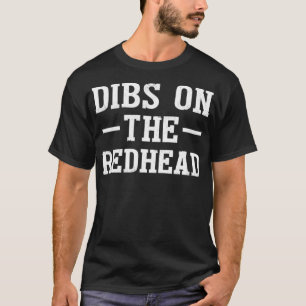 Camiseta Dibs Na Cabeça Vermelha Engraçada Dia de São Pa