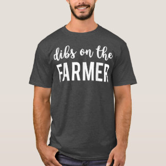 Camiseta Dibs Na Esposa Do Agricultor Engraçado