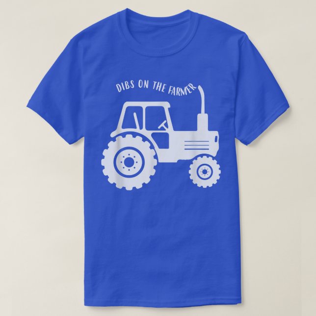 Camiseta Dibs Na Fazenda De Fazenda Ocidental Do Agricultor (Frente do Design)