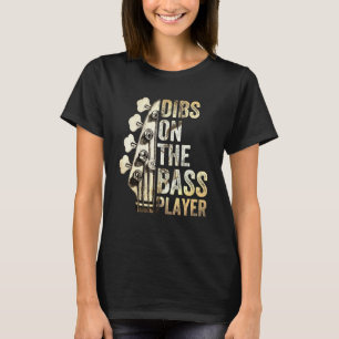 Camiseta Dibs No Baixista Guitarrista Músico 3