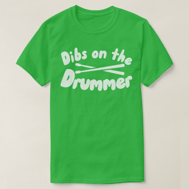 Camiseta Dibs no baterista (Frente do Design)