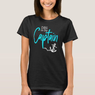 Camiseta Dibs No Capitão-Fogo Capitão-Esposa Namorada S