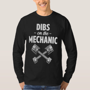 Camiseta Dibs No Carro Do Mecânico Reparo De Mecânico De A
