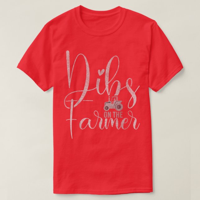 Camiseta Dibs no chá de fazendeiros para treinador de espos (Frente do Design)