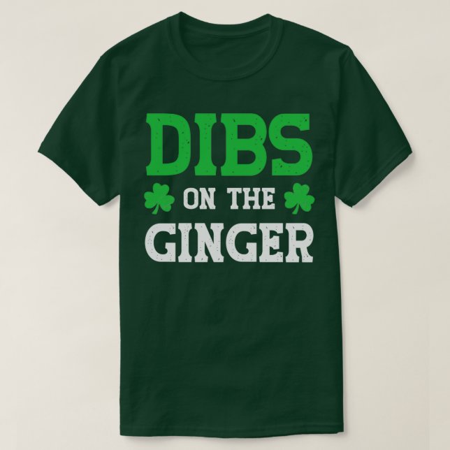 Camiseta Dibs No Ginger (Frente do Design)