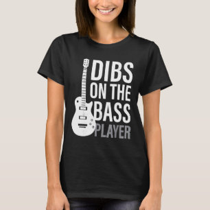 Camiseta Dibs No Jogador De Bass Banda De Esposa Me Mulhere