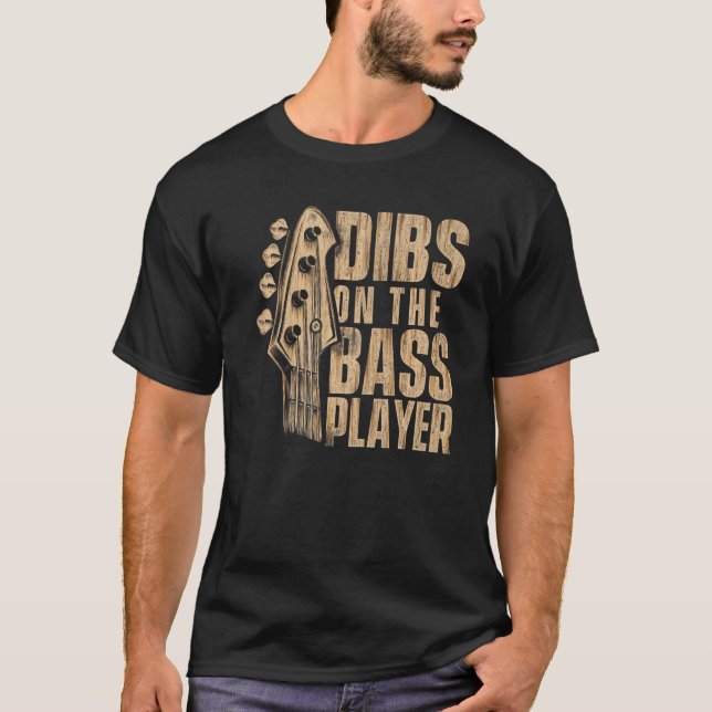 Camiseta Dibs No Jogador De Bass, Guitarista Bauxi Bass Gu (Frente)