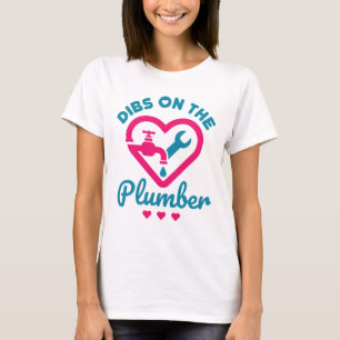 Camiseta Dibs no Namorada da Esposa do Canalizador de Corte
