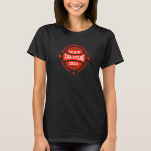 Camiseta Dibs no Para-ciclismo Ditados do Treinador Bicicle