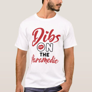 Camiseta Dibs no paramédico EMT Namorada GF