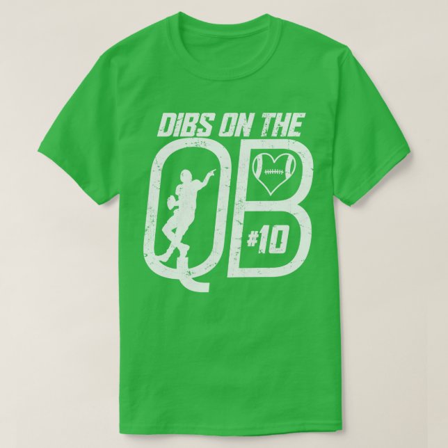 CAMISETA DIBS NO QUARTERBACK 10 LOVE FOTBALL NÚMERO 10 (Frente do Design)