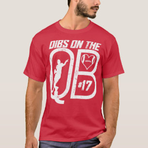 CAMISETA DIBS NO QUARTERBACK 17 LOVE FOTBALL NÚMERO 17